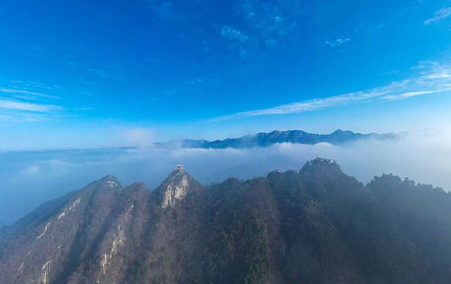 云端勝境 西安航拍秦嶺南五臺云海景觀